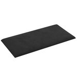 vidaXL Tête de lit murale 12 Pièces Noir Velours