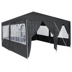 vidaXL Tente de fête Anthracite  Blanc 400 x 400 x 266 cm