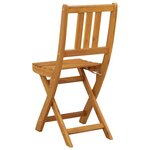 vidaXL Chaises de bistrot d'extérieur 8 Pièces Naturel 40 x 42 x 85 cm