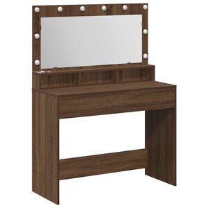 vidaXL Coiffeuse Chêne brun 100 x 41 x 135 cm Bois d'ingénierie