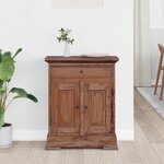 vidaXL Armoire de rangement 63 x 30 x 79 cm Bois de Mahogany Massif