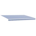 vidaXL Store Rétractable Automatique Bleu et Blanc 450x300 cm