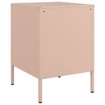 vidaXL Tables de chevet 2 Pièces rose 36x39x50 5 cm acier