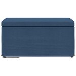 vidaXL Tabouret Bleu 81 x 41 x 40 cm Tissu et bois stratifié