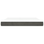 vidaXL Matelas de lit à ressorts ensachés fermeté moyenne Gris foncé 180x200x20 cm