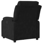 vidaXL Fauteuil inclinable noir velours