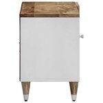 vidaXL Meuble TV 80x31 5x46 cm bois massif de manguier