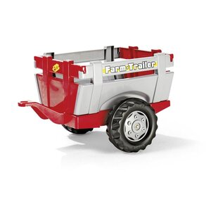 Rolly Toys 122097 - Remorque Farm Trailer rouge et argent