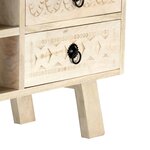 vidaXL Meuble TV 110x30x44 cm Bois massif de manguier