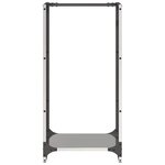 vidaXL Portant de bois de chauffage 40x30x80 cm acier inoxydable