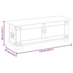 vidaXL Coffre de rangement Bois de manguier brut