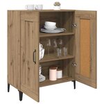 vidaXL Buffet Chêne artisanal 69 5 x 34 x 90 cm Bois d'ingénierie