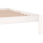 vidaXL Cadre de lit sans matelas blanc bois massif de pin 200x200 cm