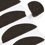 vidaXL Tapis d'escalier auto-adhésifs 10 Pièces anthracite 56x17x3 cm