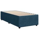 vidaXL Sommier à lattes de lit avec matelas Bleu foncé 90x200 cm