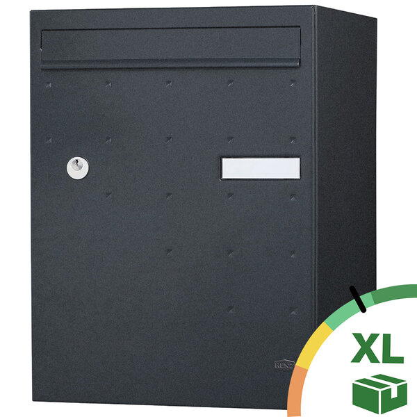 Boite à colis Atout 1 porte Noir Sablé RAL 2100MS