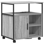 vidaXL Cabinet de Bureau Sonoma gris 60 x 46 x 67 cm Bois d'ingénierie