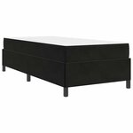 vidaXL Cadre de lit Noir et blanc et noir 90 x 200 cm Velours