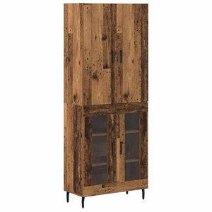 vidaXL Haut Armoire Bois ancien 69 5 x 34 x 180 cm Bois d'ingénierie