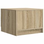 vidaXL Table basse Chêne Sonoma 49 x 50 x 37 cm Bois d'ingénierie