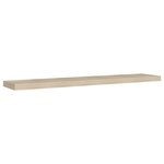 vidaXL Étagères murales flottantes 2 Pièces Chêne 120x23 5x3 8 cm MDF