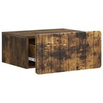 vidaXL Cabinet de chevet mural Chêne fumé 49 x 34 5 x 24 cm