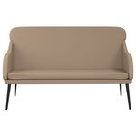 Banc banquette 110 x 76 x 80 cm synthétique cappuccino 02_0010576