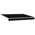 vidaXL Auvent rétractable électrique Noir 3 x 2 5 m