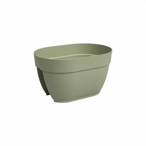 Jardinière balcon CAPRI CAMPANA 40 ma - Vert cendré - 39 x 25 6 x 22 5 cm