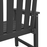 Chaises de jardin vidaXL 4 Pièces Noir 65 5x55 5x88 cm HDPE