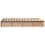 vidaXL Cadre de lit Pin massif 210 x 118 x 30 cm Pin massif