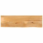 vidaXL Dessus de table à bord vivant 120x30x3 8cm bois massif manguier