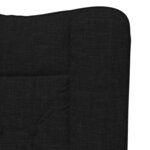 vidaXL fauteuil Noir 63 x 67 x 94 cm Tissu Sherpa