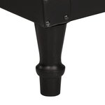 vidaXL Chaise cabriolet Noir Cuir véritable de chèvre