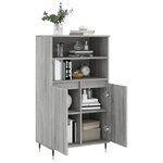 vidaXL Buffet haut Sonoma gris 60x36x110 cm Bois d'ingénierie