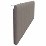vidaXL Coussin de tête de lit taupe 200 cm tissu