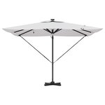 vidaXL Parasol Roma Beige 286 x 285 x 270 cm Aluminium  Polyester