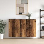 vidaXL Armoire Murale 2 Pièces Bois ancien 69 5 x 34 x 90 cm