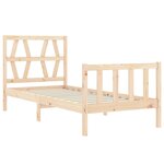 vidaXL Cadre de lit sans matelas 90x200 cm bois de pin massif