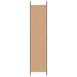 vidaXL Paravent 5 panneaux Beige 250 x 220 cm Tissu