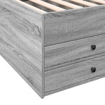 vidaXL Lit de jour et tiroirs sonoma gris 90x190 cm bois d'ingénierie