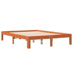 vidaXL Cadre de lit sans matelas cire marron 120x190cm bois pin massif