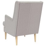 vidaXL Fauteuil Gris clair Bouclé