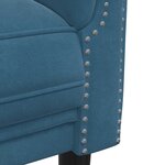 vidaXL Ensemble de canapés 3 Pièces bleu velours