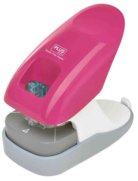 Agrafeuse sans agrafes DESK SL-112A Jusqu'à 10 feuilles rose PLUS JAPAN