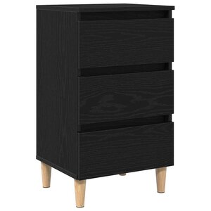vidaXL Cabinet de chevet Chêne noir 40 x 35 x 69 cm Bois d'ingénierie