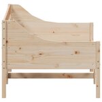 vidaXL Lit de jour sans matelas 75x190 cm bois de pin massif