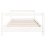 vidaXL Cadre de lit pour enfants blanc 90x190 cm bois de pin massif