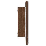 vidaXL Miroir Chêne marron 80 x 37 cm Verre et Bois Ingénierie