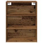 vidaXL Buffet avec armoire murale vieux bois bois d'ingénierie